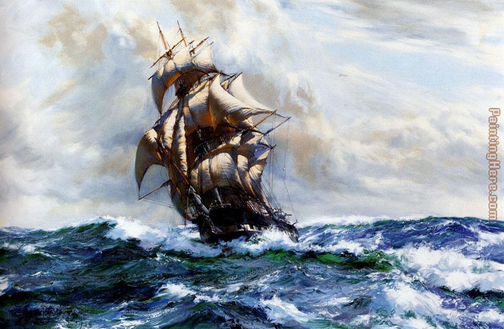 The Marco Polo painting - Montague Dawson The Marco Polo art painting
